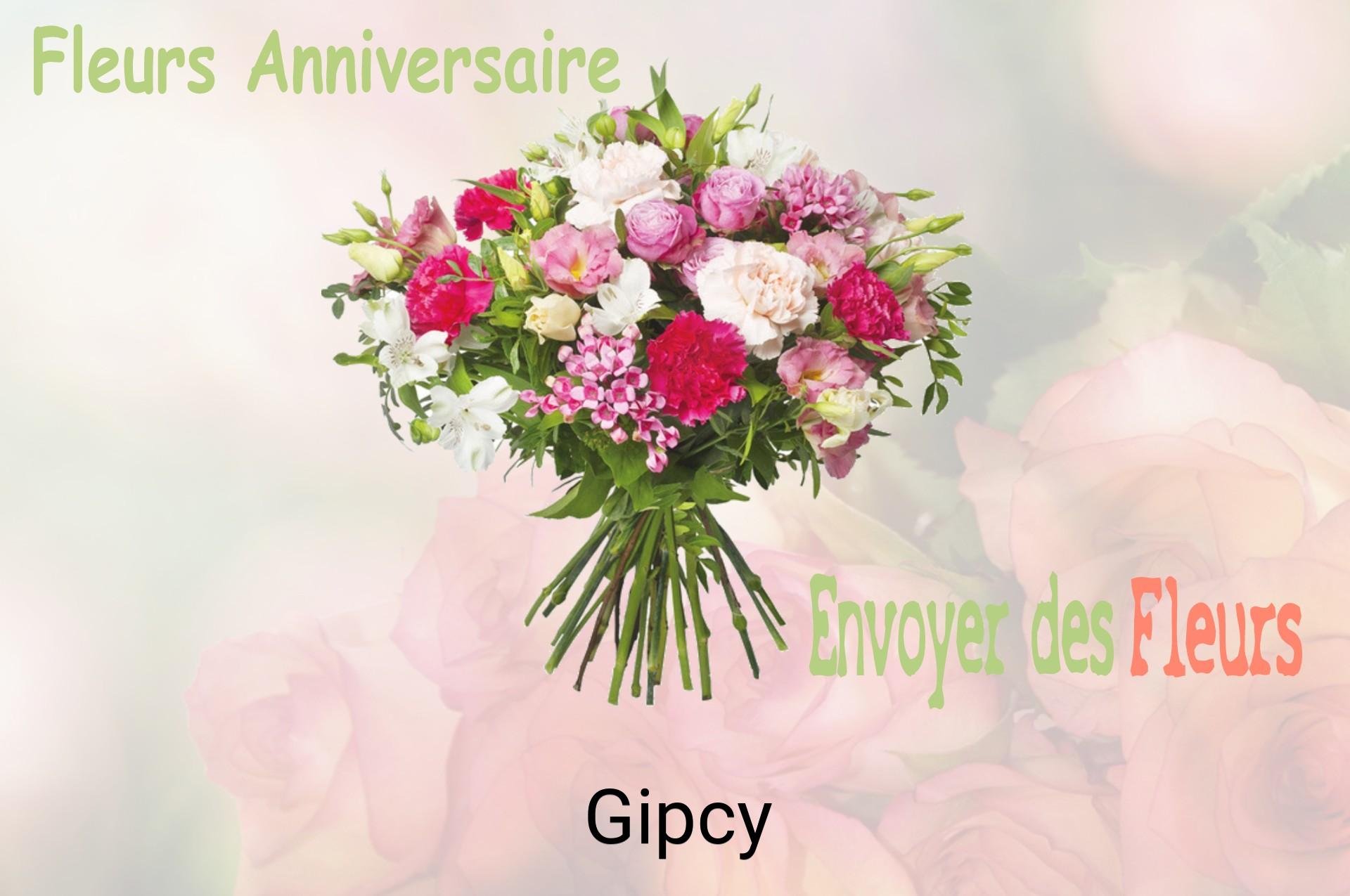 Bouquet de fleurs d’anniversaire livré à Gipcy
